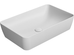 GSI NUBES keramické umývadlo na dosku 60x38cm, biela mat 903609