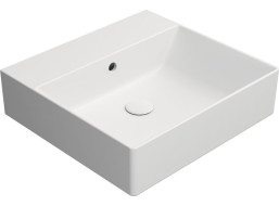 GSI KUBE X keramické umývadlo 50x47cm, bez otvoru, biela mat 9430009