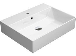 GSI KUBE X keramické umývadlo 60x47cm, brúsená spodná hrana, biela ExtraGlaze 94319111