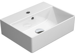 GSI KUBE X keramické umývadlo 45x35cm, brúsená spodná hrana, biela ExtraGlaze 94859111
