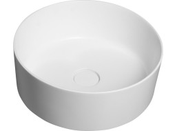 Sapho THIN umývadlo na dosku, Rockstone, Ø 38 cm, biela mat WN548