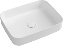 Isvea INFINITY RECTANGLE keramické umývadlo na dosku, 50x36cm, biela mat 10NF65050-2L