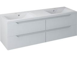 Sapho WAVE dvojumývadlová skrinka 149, 7x50x47, 8cm, biela WA150-3030