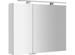 Sapho MIRRÓ galerka s LED osvetlením, 90x70x16cm, biela MC090-0030