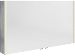 Sapho ALIX galerka s LED osvetlením, 2x dvierka, 126x70x17,5cm, dub strieborný AX126-0011