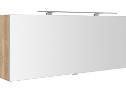 Sapho CLOE galerka s LED osvetlením 120x50x18cm, dub alabama CE120-0022
