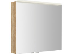 Sapho LINEX galerka s LED osvetlením, 80x70x15cm, dub alabama LX080-0022