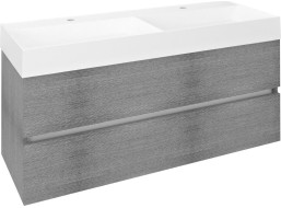 Sapho ODETTA umývadlová skrinka 118x50x43,5cm, dub strieborný DT120-1111