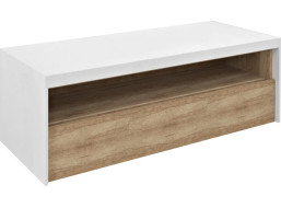 Sapho VIERA umývadlová skrinka 120x44x50cm, biela mat/dub Alabama VA120-2222