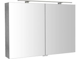 Sapho RIWA galerka s LED osvetlením, 101x70x17cm, dub strieborný RIW100-0011