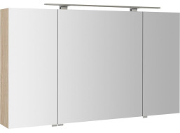 Sapho MIRRÓ galerka s LED osvetlením, 3x dvierka, 120x70x16cm, brest bardini MC121-0013