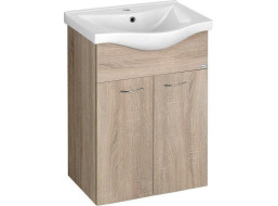 Aqualine KERAMIA FRESH umývadlová skrinka 51, 1x74x34cm, dub platin 50058