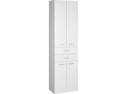 Aqualine ZOJA/KERAMIA FRESH skrinka vysoká so zásuvkami 50x184x29cm, biela 51291