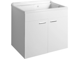 Aqualine Skrinka pod výlevku 78x70x48cm, biela 57036