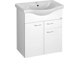 Aqualine KERAMIA FRESH umývadlová skrinka, 1 zásuvka, 60, 6x74x34cm, biela 50064A