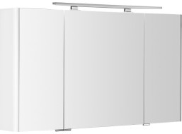 Sapho LUCIE galerka s LED osvetlením, 126x70x17cm, biela LU125-0030