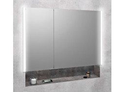Sapho INTEGRA zápustná galerka s LED osvetlením, 85x70cm IN085