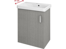 Sapho THEIA umývadlová skrinka 50, 9x70x35cm, 1x dvierka, ľavá, dub strieborný TH057-1111