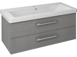 Sapho THEIA umývadlová skrinka 101, 4x43, 5x44, 2cm, 2xzásuvka, dub strieborný TH105-1111