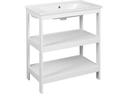 Aqualine ETIDE policová umývadlová skrinka 71, 5x85x44 cm, biela mat ET720