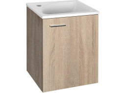 Aqualine ZOJA/KERAMIA FRESH umývadlová skrinka 40x50x32cm, dub platin 51048DP