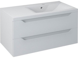 Sapho WAVE umývadlová skrinka 89, 7x45x47, 8cm, pravá, biela WA093-3030