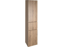 Aqualine ALTAIR vysoká skrinka s košom 40x184x31cm, ľavá, dub emporio AI485L