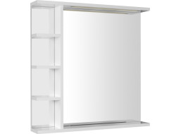Aqualine KORIN zrkadlo s LED osvetlením a policami 70x70x12cm KO360S