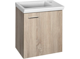 Aqualine ZOJA/KERAMIA FRESH umývadlová skrinka 44x50x25, 3cm, dub platin 51046DP