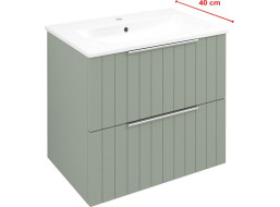 Sapho CIRASA umývadlová skrinka 58x54x39cm, verde strip CR592-4444S