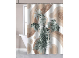 Aqualine Sprchový záves 180x180cm, polyester, palma ZP016