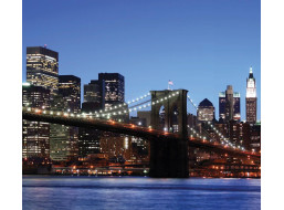 Dizajnový záves NOČNÝ Brooklynský most 2 280x245cm
