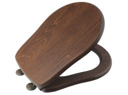 Kerasan RETRO WC sedátko Soft Close, orech/bronz 108640
