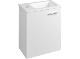 Aqualine ZOJA skrinka s umývadlom z liateho mramoru 40x22 cm, biela 51049A-01