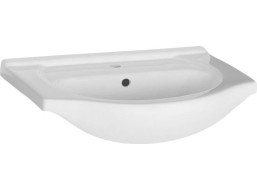 Aqualine SIMPLEX ECO keramické umývadlo, nábytkové, 65x45 cm, biela NDHF065