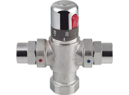 Sapho Termostatický zmiešavač 1" pre 4 až 8 odberných miest, chróm TMTCOM