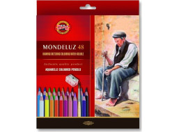 KOH-I-NOOR Akvarelové pastelky Mondeluz 3713 - 48 ks