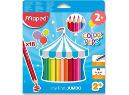 MAPED Pastelky trojboké Jumbo Color&#39;Peps 18 ks