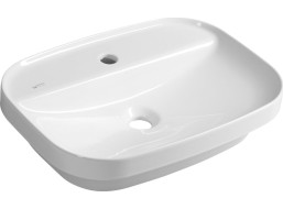 Isvea INFINITY keramické umývadlo zápustné, 55x40cm, biela 10NF50055
