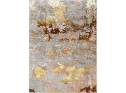Kusový koberec Miro 51463.802 Abstraction grey/gold