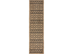 Behúň Printed Jute Luis Natural/Black
