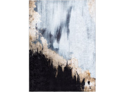 Kusový koberec Miro 51573.802 Abstraction blue / gold