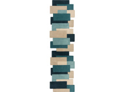 Behúň Abstract Collage Teal