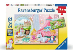 RAVENSBURGER Puzzle Kráľovskí kamaráti 2x12 dielikov