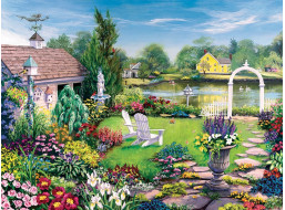 COBBLE HILL Puzzle Pri rybníčku XL 275 dielikov