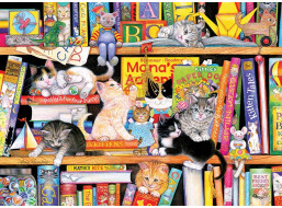 COBBLE HILL Rodinné puzzle Čas mačacích príbehov 350 dielikov