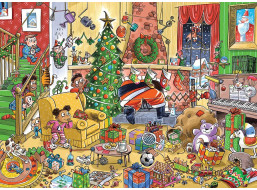 COBBLE HILL Rodinné puzzle Chytanie Santy 350 dielikov