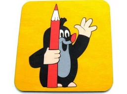 DoDo Skladací obrázok puzzle Krtko s pastelkou