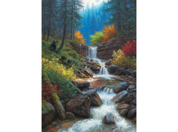 COBBLE HILL Puzzle Horská kaskáda 1000 dielikov