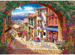 COBBLE HILL Puzzle Klenutý priechod do Cagne 500 dielikov